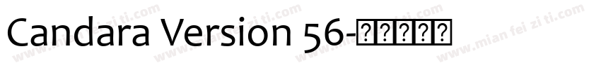 Candara Version 56字体转换